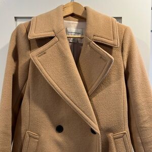 Club Monaco single-breasted Camel Coat